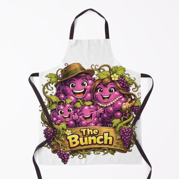 Item preview, The Bunch Cute Grape Family Funny Fruit Character Group Design designed and sold by irfanshikh.
