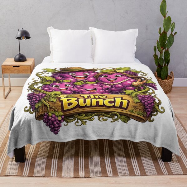 Item preview, The Bunch Cute Grape Family Funny Fruit Character Group Design designed and sold by irfanshikh.