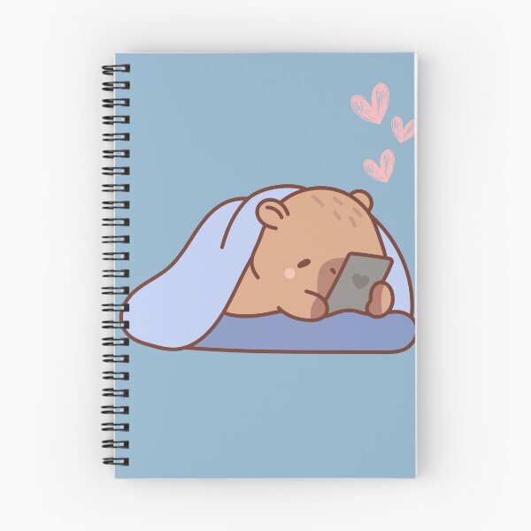 Item preview, The capybara was lying down playing with its phone. designed and sold by BGLucky.