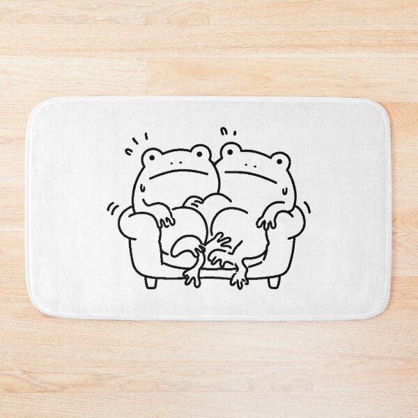 Item preview, Cute Frogs On Couch Social Anxiety Frog Friends Design designed and sold by MonkiFlipp.