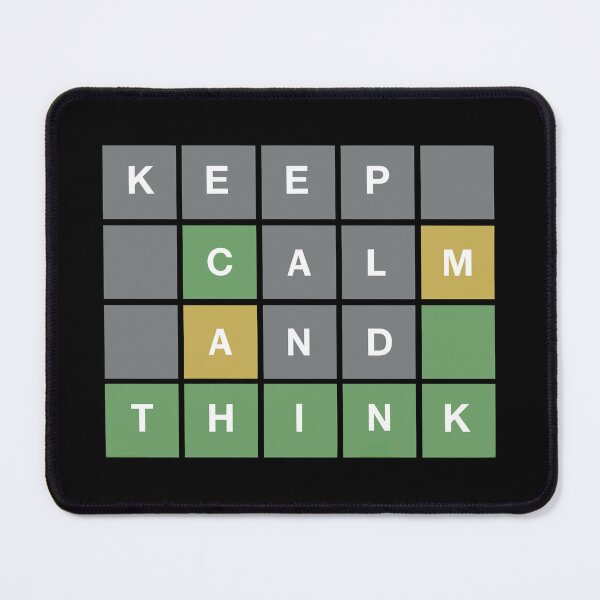 Item preview, Keep Calm & Think / Wordle designed and sold by DarrenAshenOne.