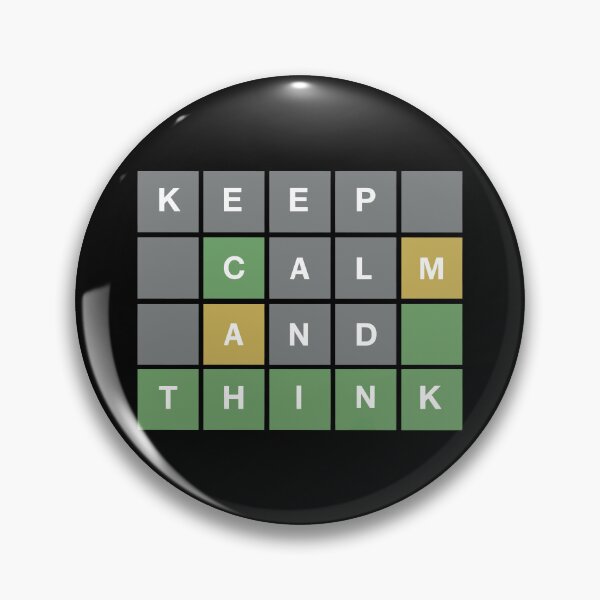 Item preview, Keep Calm & Think / Wordle  designed and sold by DarrenAshenOne.