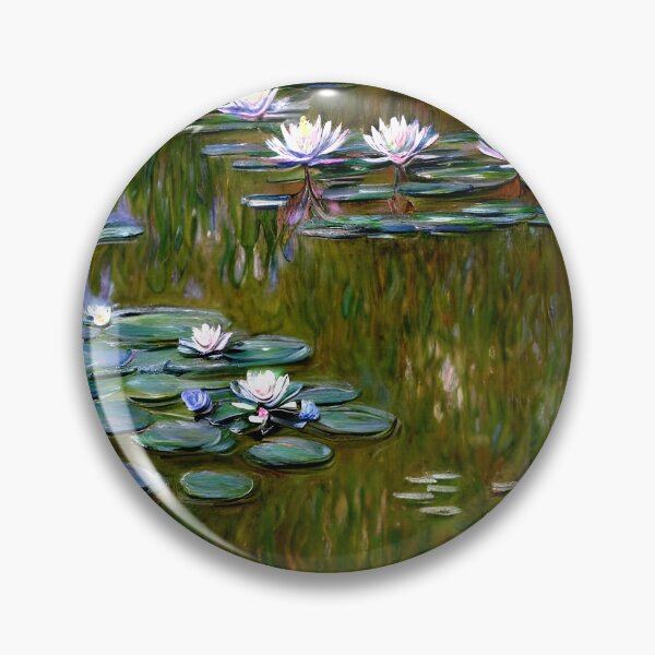 Item preview, Water Lilies: Impression of Reflections & Blossoming Surfaces (1917-5) designed and sold by artdesignsnow.