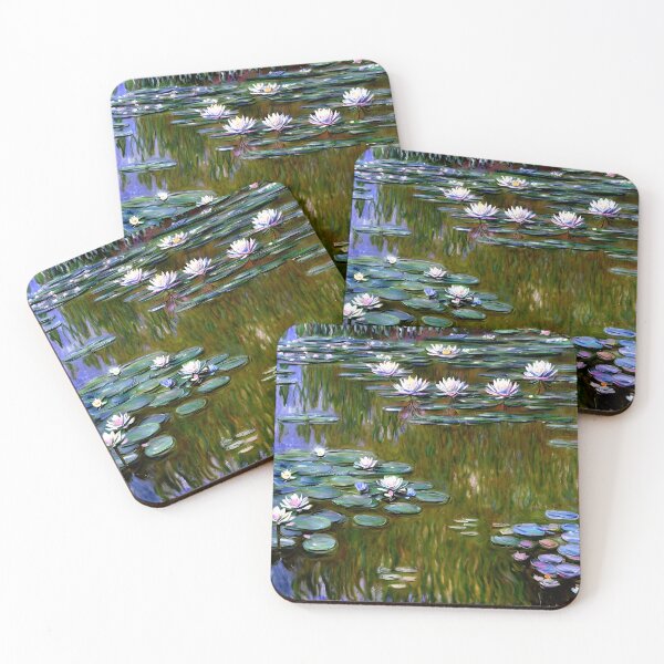 Item preview, Water Lilies: Impression of Reflections & Blossoming Surfaces (1917-5) designed and sold by artdesignsnow.