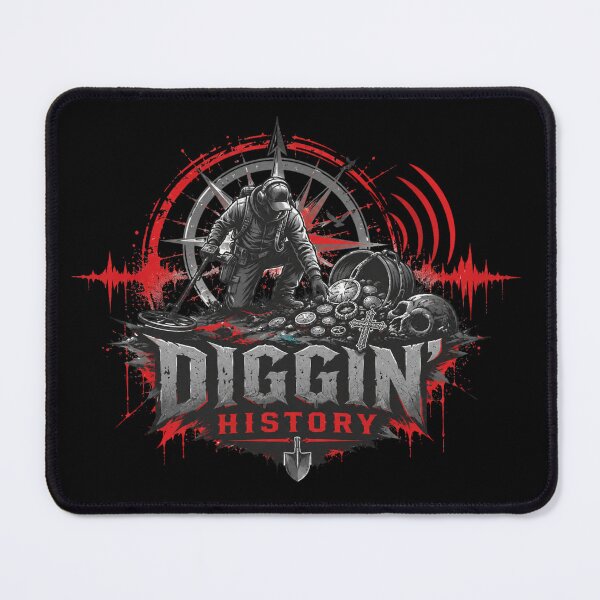 Item preview, Diggin' History Treasure Hunter Metal Detecting Graphic designed and sold by Tadeusz1.