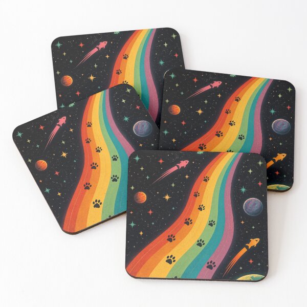 Item preview, Cosmic Cat Rainbow Space Adventure designed and sold by VibePrints101.