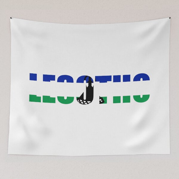 Item preview, Lesotho Flag LS designed and sold by shitpostee.