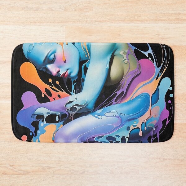Item preview, Waking up from the dream | surreal acrylic pour artwork designed and sold by Ruta.