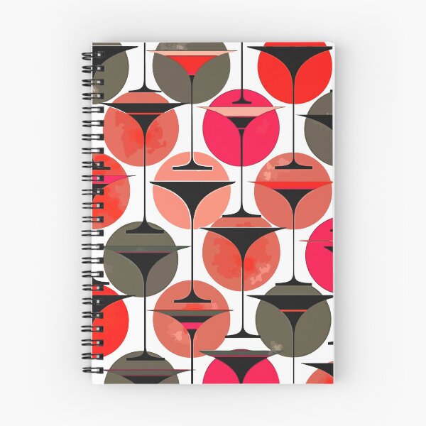 Item preview,  Atomic Fifties Inspired Martinis In Magenta Pink And Red designed and sold by taiche.