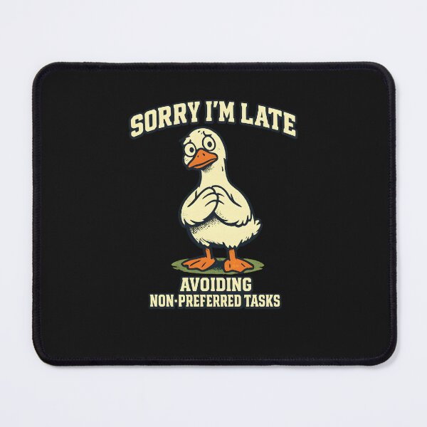 Item preview, Dilly Dallying Goose - Procrastination | Retro Cartoon Design designed and sold by BeanToePets.