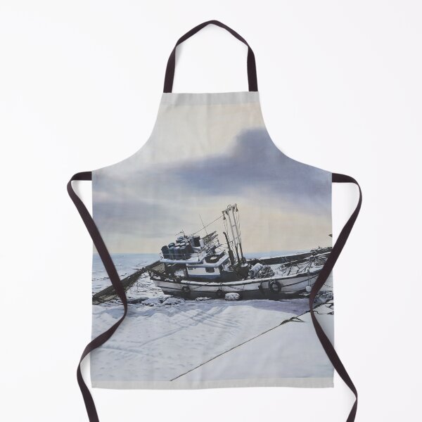 Item preview, Resting Fishing Boat at Low Tide, Korean Seascape designed and sold by HaedamArt.