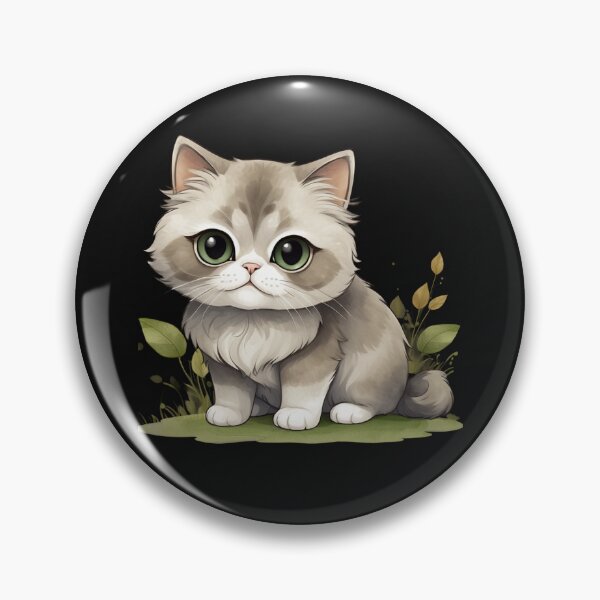 Item preview, Cute Watercolor Kitten – Big Eyes Kawaii Cat Art. designed and sold by NewtBoo.