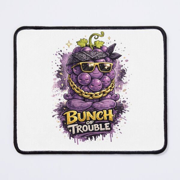 Item preview, Bunch Of Trouble Gangsta Grapes Gold Chain Funny Design designed and sold by irfanshikh.