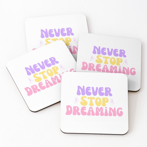 Item preview, Never Stop Dreaming Retro Motivational Typography designed and sold by Cafya.