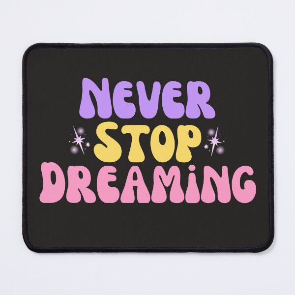Item preview, Never Stop Dreaming Retro Motivational Typography designed and sold by Cafya.