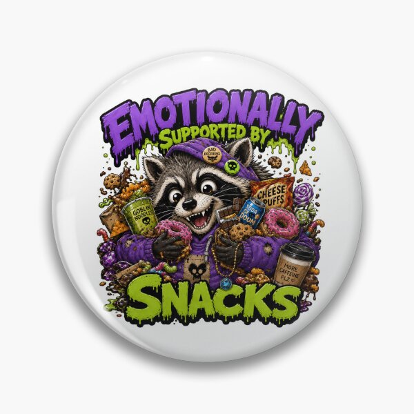 Item preview, Emotionally Supported By Snacks Raccoon designed and sold by Vitalka-uk.