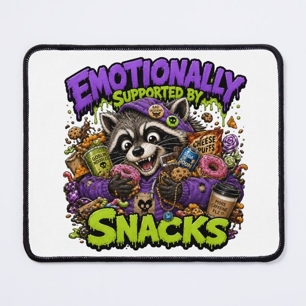 Item preview, Emotionally Supported By Snacks Raccoon designed and sold by Vitalka-uk.