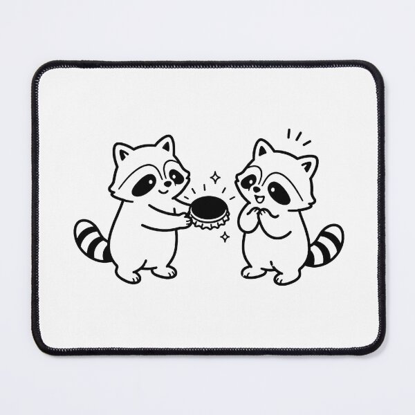 Item preview, Cute Raccoons Sharing A Cookie Design designed and sold by MonkiFlipp.