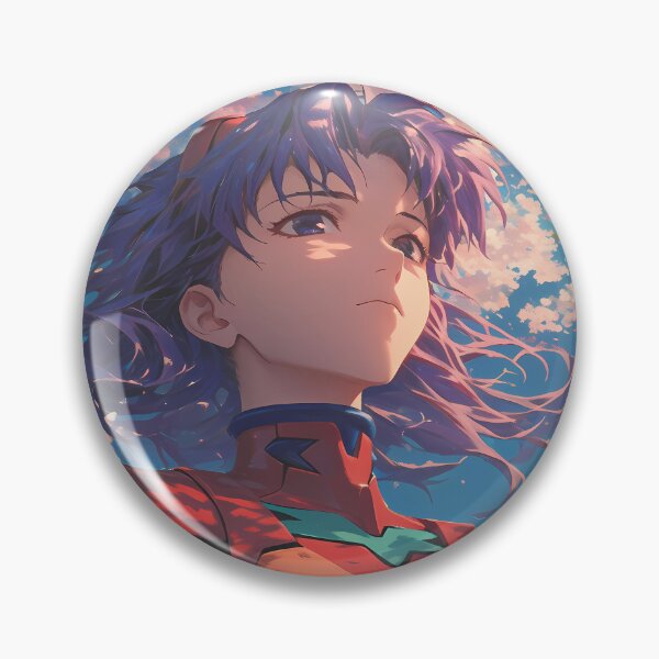 Item preview, Misato Katsuragi Neon Genesis Evangelion Cherry Blossom Sky designed and sold by earlobejerk.