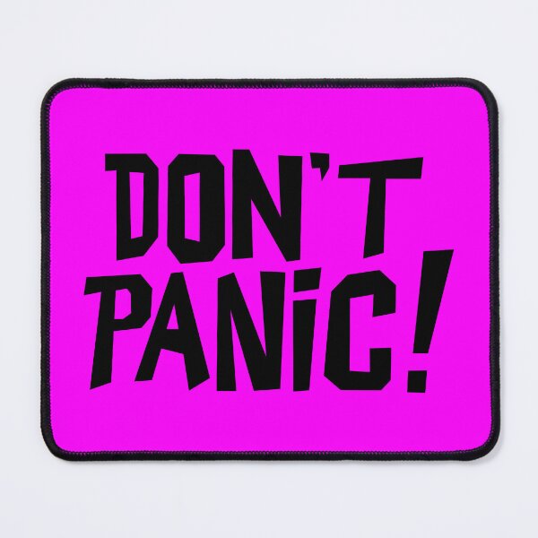 Item preview, NDVH Don't Panic - Magenta 2 H2G2 designed and sold by Nik’s T-Shirts.