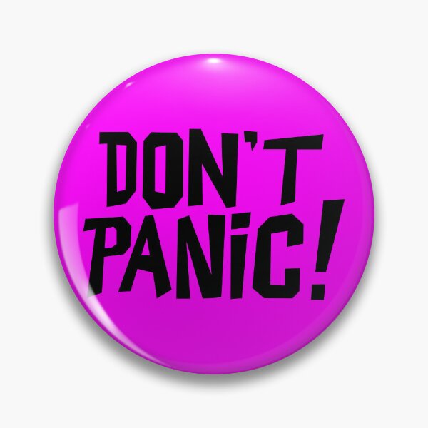 Item preview, NDVH Don't Panic - Magenta 2 H2G2 designed and sold by Nik’s T-Shirts.