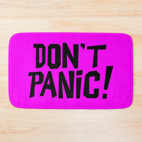 Item preview, NDVH Don't Panic - Magenta 2 H2G2 designed and sold by Nik’s T-Shirts.