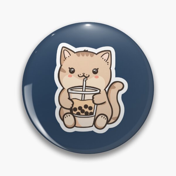 Item preview, Cat holding boba designed and sold by Phongphut.