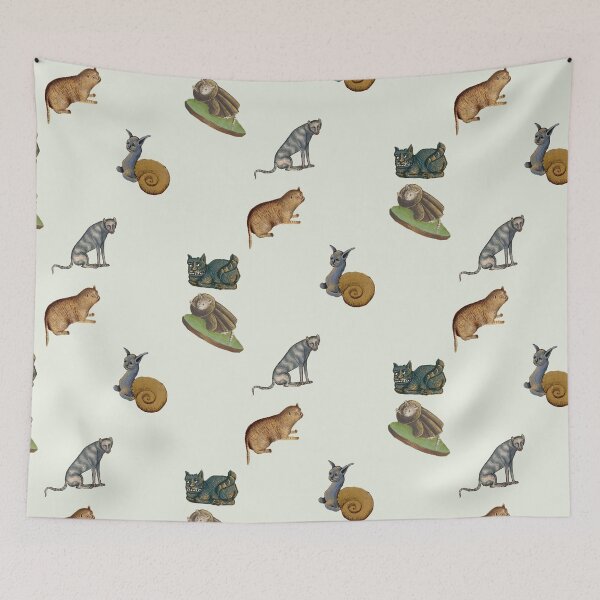 Item preview, medieval cats set 4 designed and sold by mooneko.