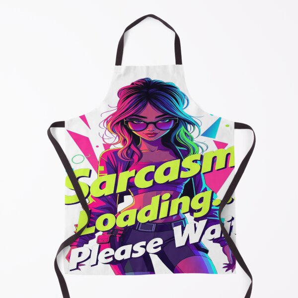 Item preview, Sarcasm Loading… Please Wait – Retro Neon Attitude Graphic T-Shirt | Funny Sass Quote Tee | Bold Fashion PNG for Print-on-Demand designed and sold by Sushikidsntod.