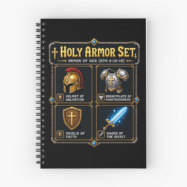 Item preview, Pixel Art Holy Armor Set - Armor of God Retro RPG Geek Christian designed and sold by Faith Level Up.