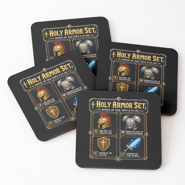Item preview, Pixel Art Holy Armor Set - Armor of God Retro RPG Geek Christian designed and sold by Faith Level Up.