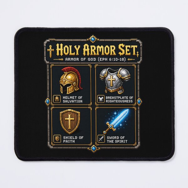 Item preview, Pixel Art Holy Armor Set - Armor of God Retro RPG Geek Christian designed and sold by Faith Level Up.
