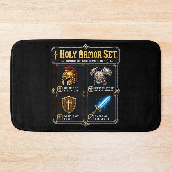 Item preview, Pixel Art Holy Armor Set - Armor of God Retro RPG Geek Christian designed and sold by Faith Level Up.