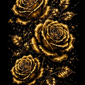Artwork thumbnail, Golden Roses by diamdesign