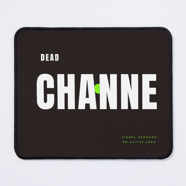 Item preview, DEAD CHANNEL Cropped Futuristic Typography designed and sold by HeartAndArtShop.