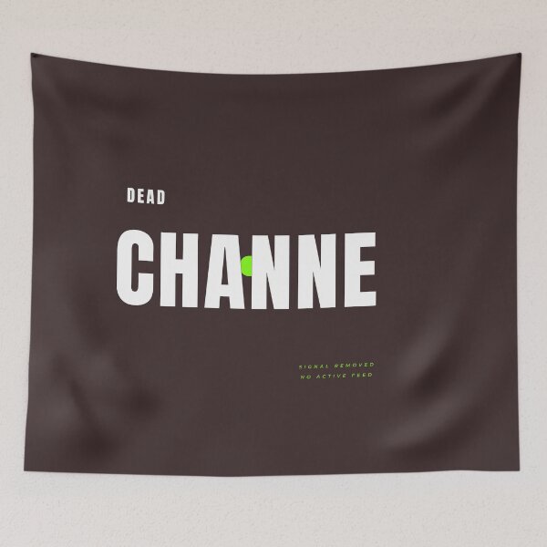 Item preview, DEAD CHANNEL Cropped Futuristic Typography designed and sold by HeartAndArtShop.