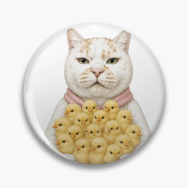 Item preview, Cat Mom with a Pouch Full of Chicks designed and sold by Komatoya.