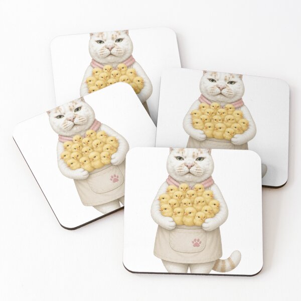 Item preview, Cat Mom with a Pouch Full of Chicks designed and sold by Komatoya.