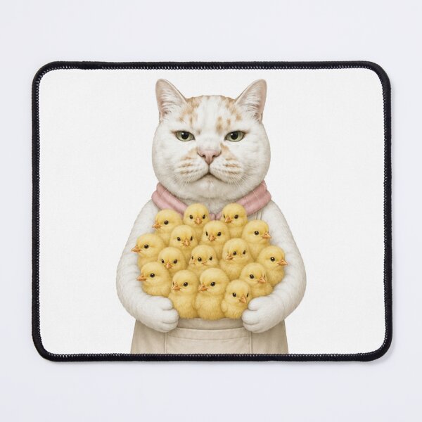 Item preview, Cat Mom with a Pouch Full of Chicks designed and sold by Komatoya.