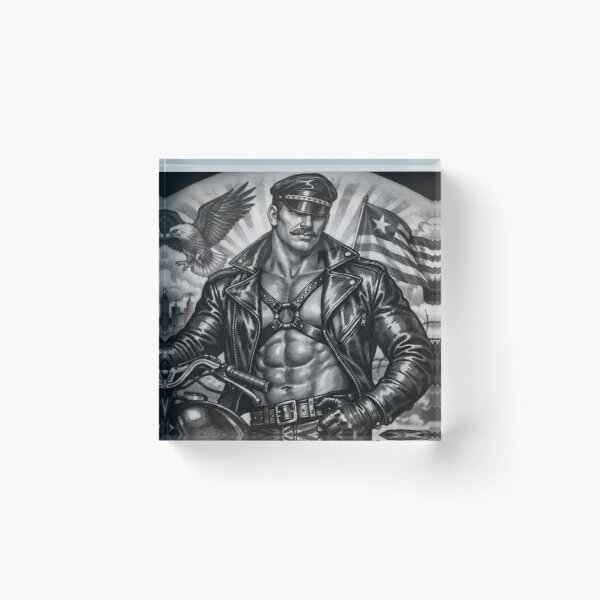 Item preview, Gay Leather Daddy Steel Pride Biker Leder Pride Graphic Design designed and sold by ItsAKinkThing.