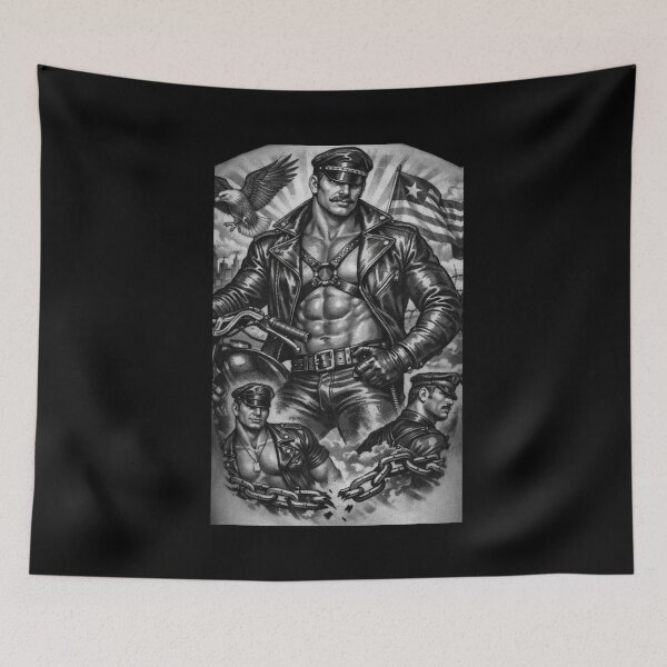 Item preview, Gay Leather Daddy Steel Pride Biker Leder Pride Graphic Design designed and sold by ItsAKinkThing.