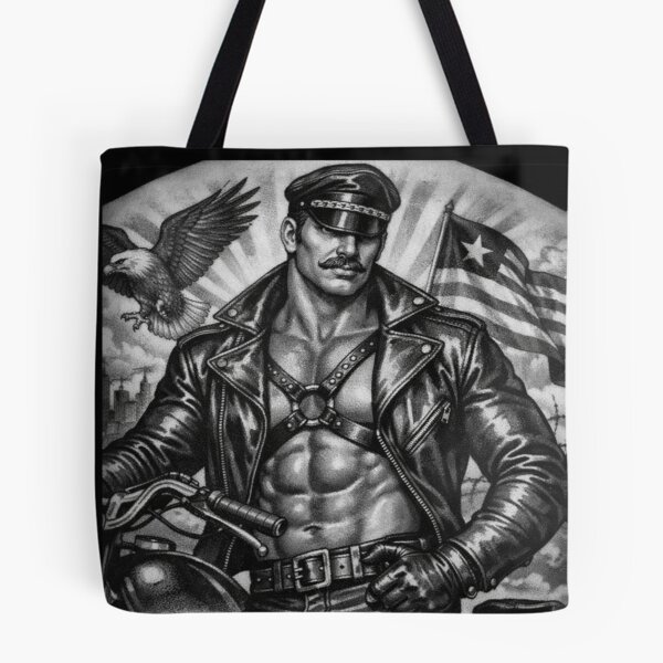 Item preview, Gay Leather Daddy Steel Pride Biker Leder Pride Graphic Design designed and sold by ItsAKinkThing.