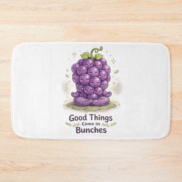 Item preview, Good Things Come In Bunches Cute Kawaii Grapes Design designed and sold by irfanshikh.