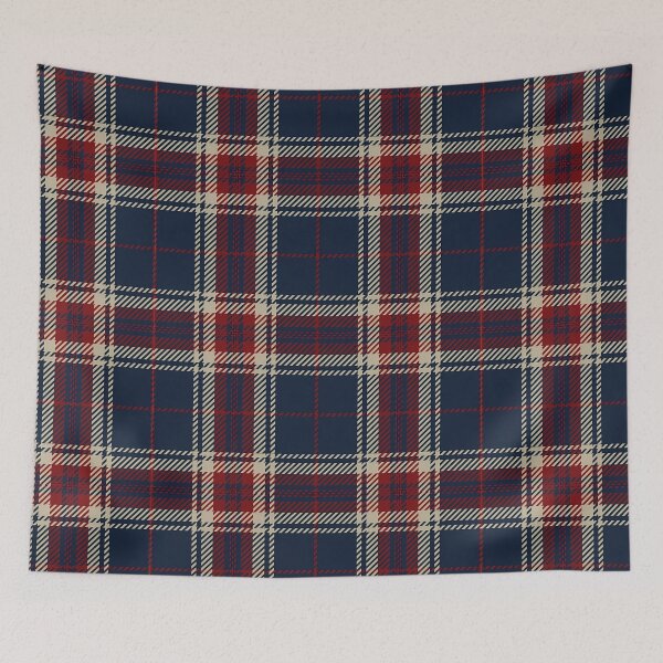 Item preview, Modern Tartan Plaid | Red Navy Cream Check Pattern designed and sold by Shirdon2.