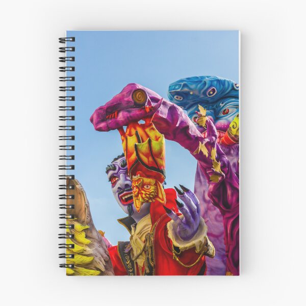 Item preview, Colorful Carnival Parade Float With Fantasy Masks And Giant Puppet Figures At Festival Celebration designed and sold by Nmallia.