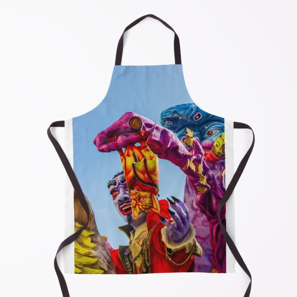 Item preview, Colorful Carnival Parade Float With Fantasy Masks And Giant Puppet Figures At Festival Celebration designed and sold by Nmallia.