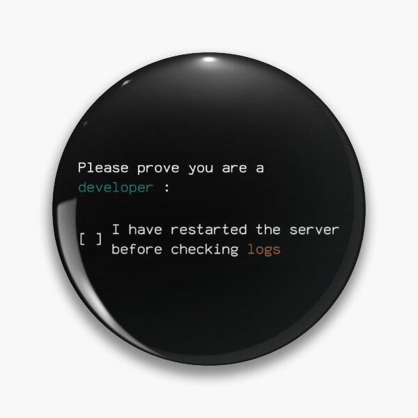 Item preview, Proof Developer Restart Server designed and sold by Léni Carpentier.