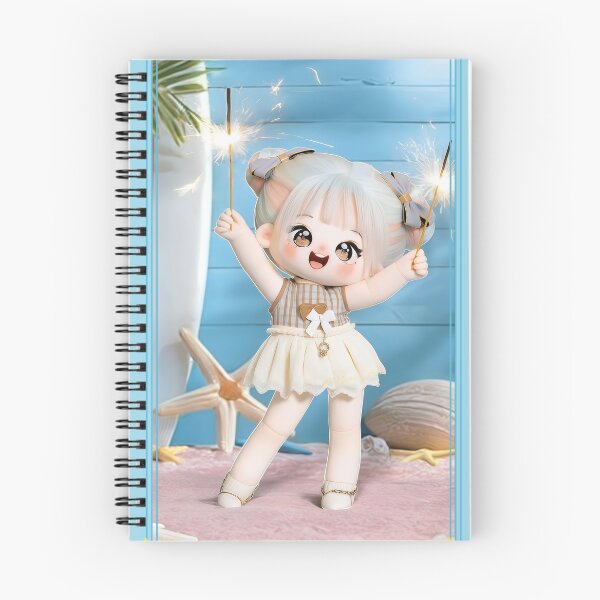 Item preview, Summer Sparkle Pastel Doll on the Beach designed and sold by Nicole_83.