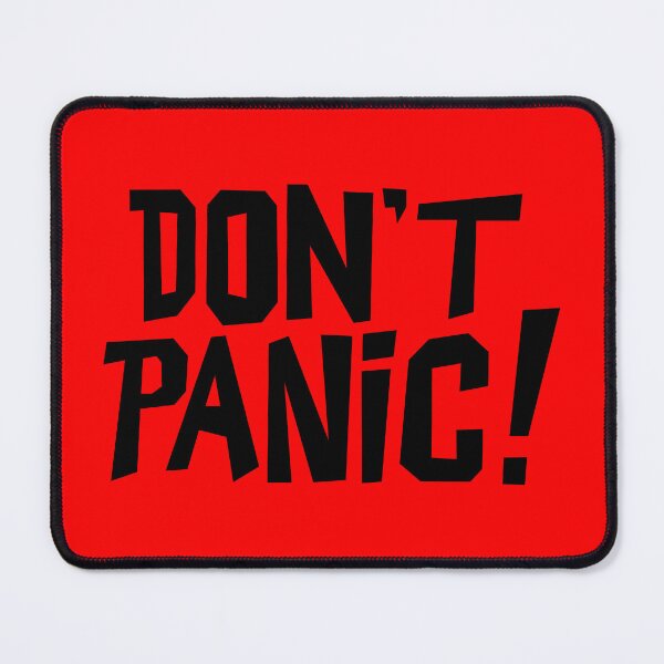 Item preview, NDVH Don't Panic - Red 2 H2G2 designed and sold by Nik’s T-Shirts.