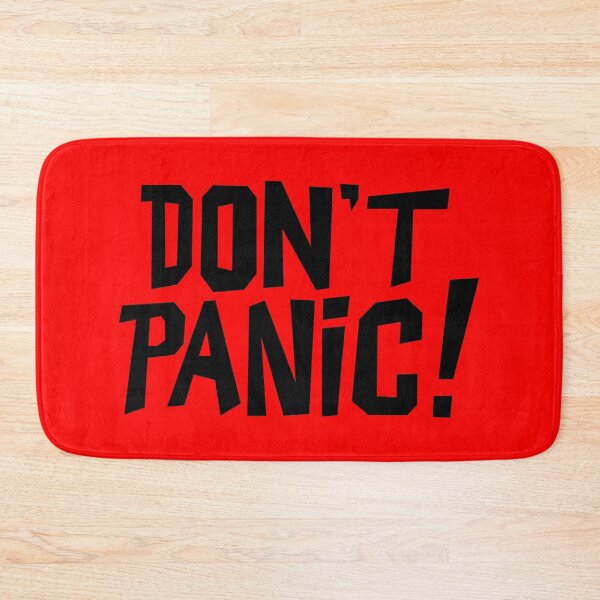 Item preview, NDVH Don't Panic - Red 2 H2G2 designed and sold by Nik’s T-Shirts.